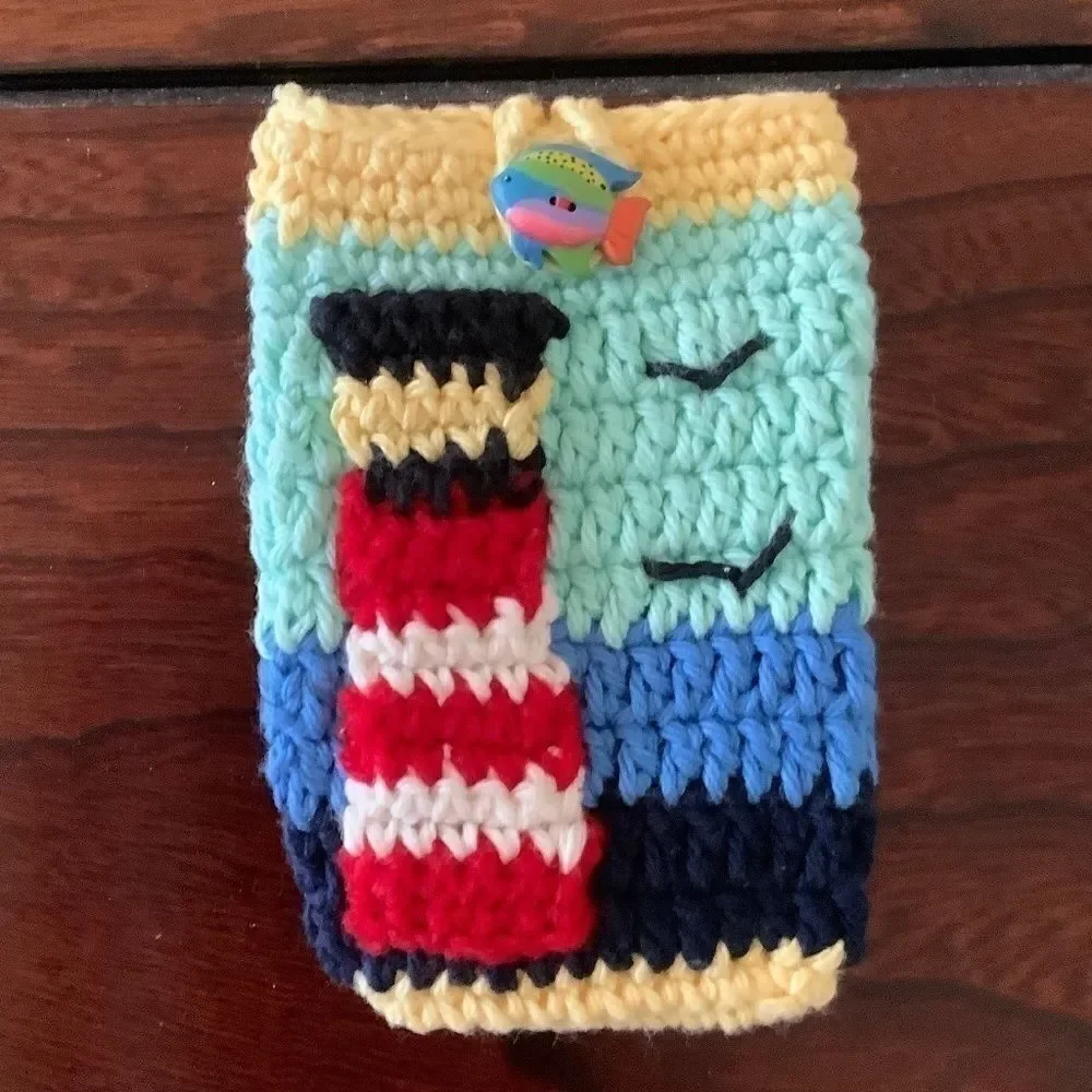 CROCHET HAND MADE COTTON 100% IPHONE CASE